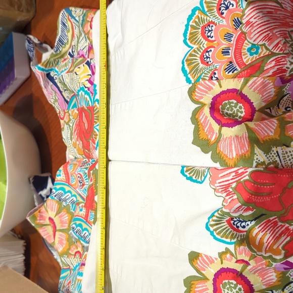 #026 Nine West Floral OnSummer Sleeveless Empire Dress Size 8 - Picture 10 of 11